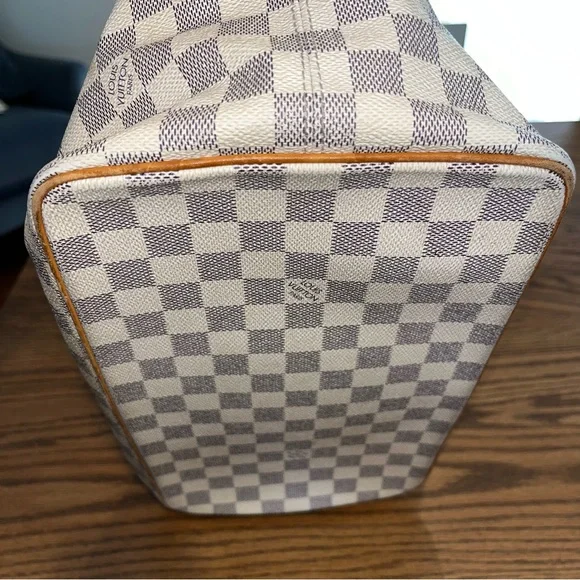 SOLD-Authentic Louis Vuitton Damier Azure Saleya MM - Picture 4 of 15
